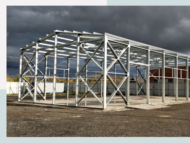 Двускатные ангары в Петрозаводск от 609 руб. за квадрат