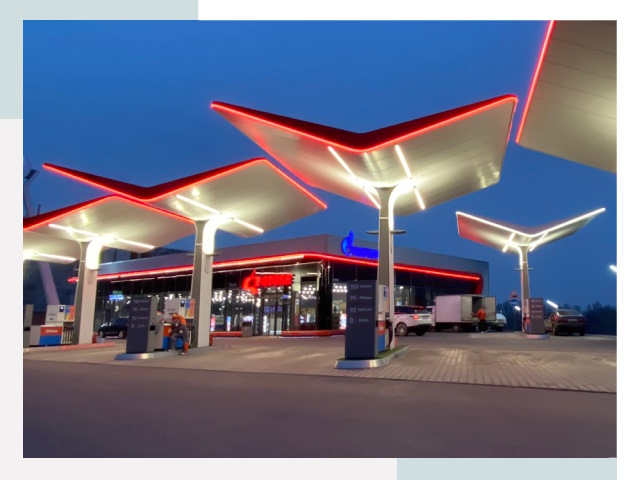 Навесы для АЗС в Петрозаводске