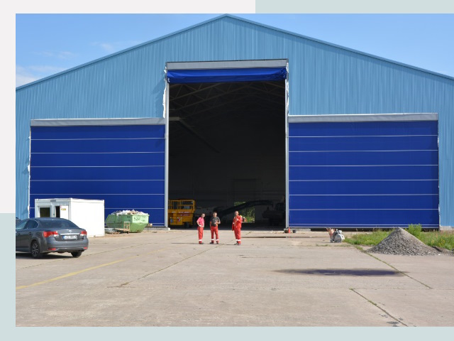 Ангарные ворота в Петрозаводск от СтальСтрой-Птр по цене 609 руб.