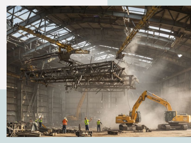 Демонтаж ангаров в Петрозаводске от 609 руб. за м²