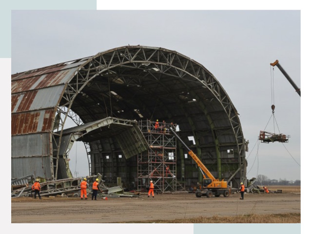 Демонтаж ангаров в Петрозаводске