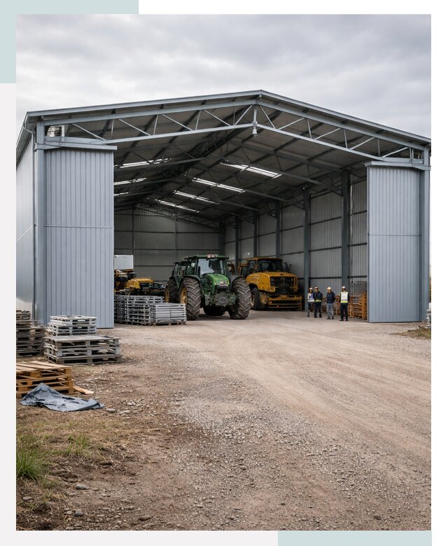 Ангары для сельхозтехники в Петрозаводске от 20300 р. | СтальСтрой-Птр