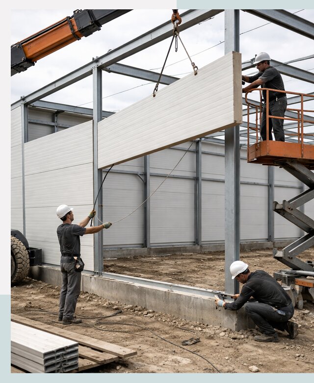 Строительство складов из сэндвич панелей в Петрозаводске под ключ